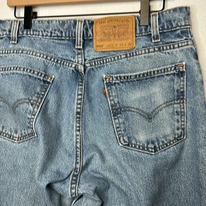 Vintage Levi's 1997 Orange Tab 560 33 X 32 Loose Fit Tapered Light Jeans US Made